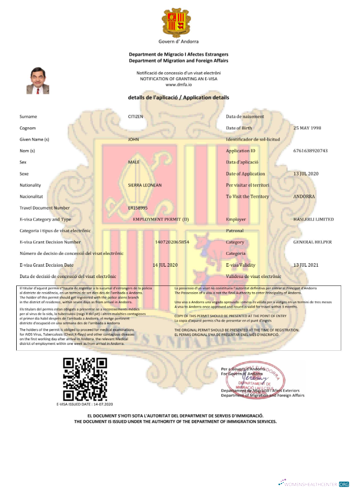 Download Andorra e visa in Word and PDF template Photoshop template